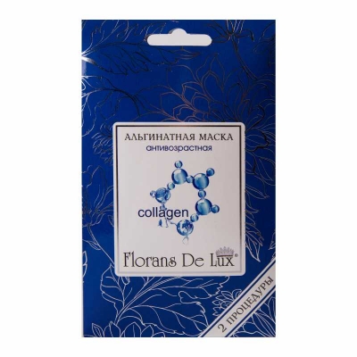 Альгинатная маска антивозрастная "Коллаген" "Florans De Lux" 30 г