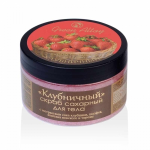 Скраб для тела сахарный  "Клубничный"  270 г